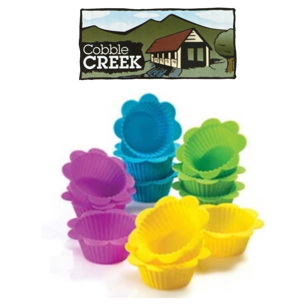 Silicone Flower-Shaped Liners (12 pc)